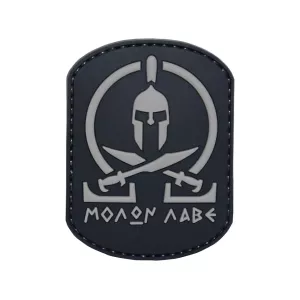 5ive Star Gear Molon Labe PVC Morale Patch Black 3" x 2"