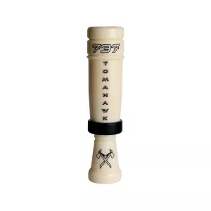737 Tomahawk Cutdown Duck Call Ivory/Black Anodized