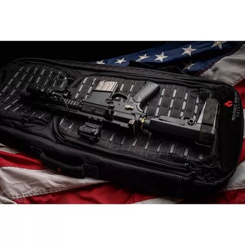 Advance Warrior Solutions Frame 36 Rifle Case with Backpack Strap Black with Grey
