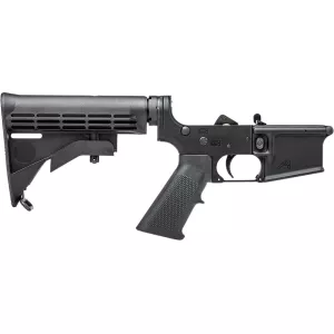 Aero Precision AR-15 Complete Lower Receiver Anodized Black with A2 Grip