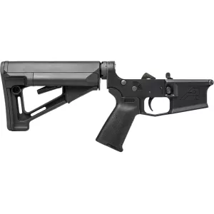 Aero Precision M4E1 AR-15 Complete Lower Receiver Anodized Black with Magpul MOA Stock and Grip