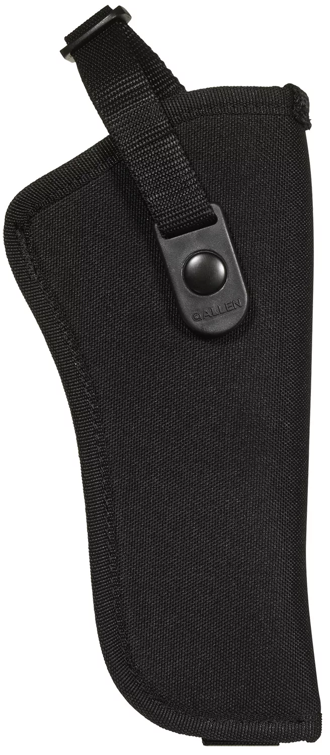 Allen 44818 CortezSize 18 OWB Style Black Polyester, Adjustable Strap & Belt Loop Mount Type fits 6" Barrel DA Revolver with Full Lug Right Hand
