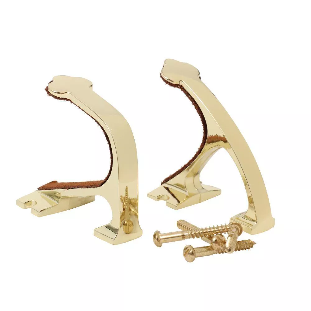 Allen Shotgun and Rifle Wall Mount Hooks Brass