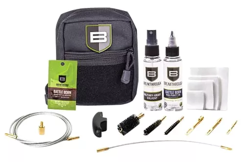 Breakthrough Clean Technologies Quick Weapon Improved Pull Through Cleaning Kit .233 Cal .30 Cal 9mm Black with Pouch
