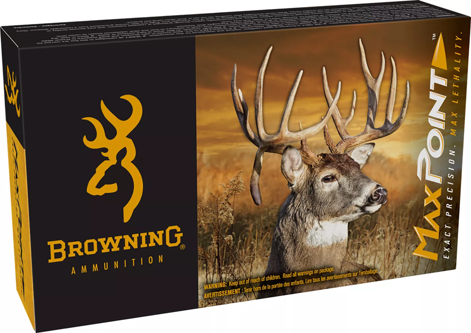 Browning Ammo B192102432 Max Point243Win 95gr 20 Per Box/10 Case