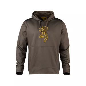Browning Men's Tech Logo Hoodie Major Brown Medium