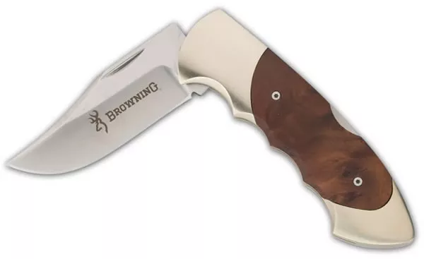 Browning Model 111C Cocobolo Folding Knife 322111C, Walnut