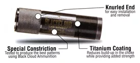 CARLSONS CHOKE TUBE BLACK CLOU