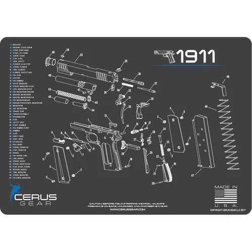 Cerus Gear 1911 Schematic ProMat - Gray