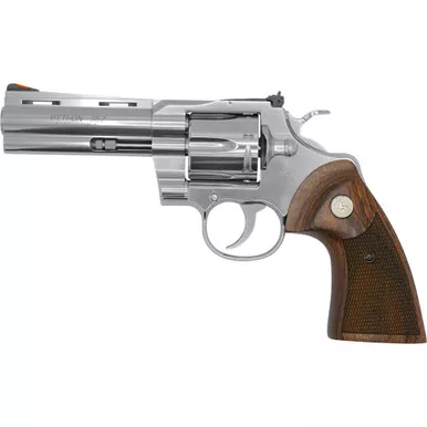 Colt Python | Double/Single Action | Revolver | 4.25" Barrel | 357 Magnum/38 Special | CA Compliant | Stainless Steel | PYTHON-SP4WTS