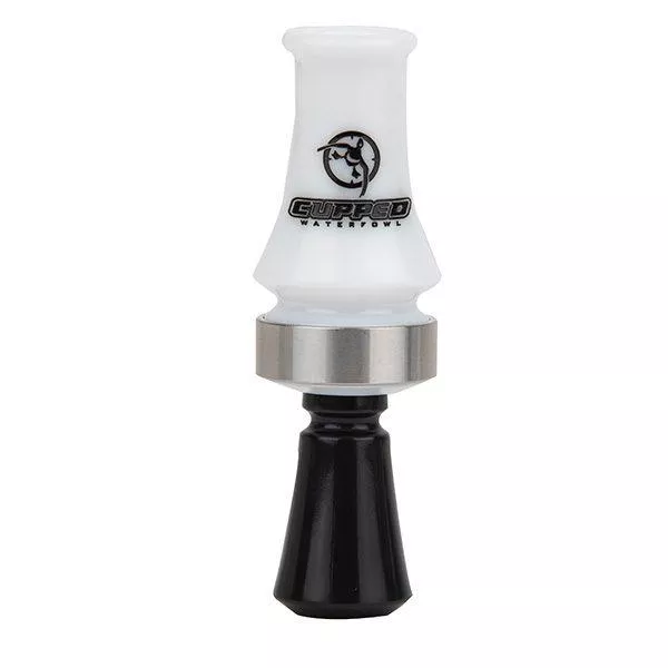 Cupped Comeback Quack Double Reed Duck Mouth Call White