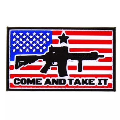 DDT Come And Take It Flag | Morale Patch | PVC Patch | Black | 50196