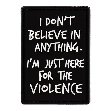 DDT I’m Just Here For The Violence | Morale Patch | PVC Patch | Black | 50201