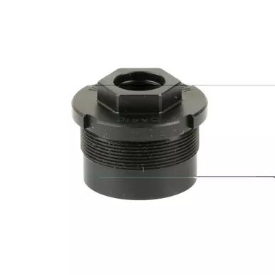 Dead Air Armament Ghost | Fixed Mount | Black | THreaded 1/2X28 | DA410