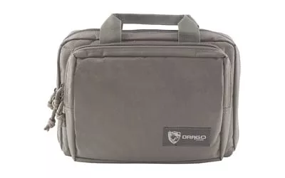 DRAGO GEAR DOUBLE PISTOL CASE GRAY