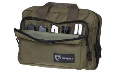 DRAGO GEAR DOUBLE PISTOL CASE GRN