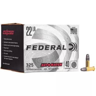 Federal Champion AUTO MATCH 22LR 40 Grain Solid - 325 Round Brick