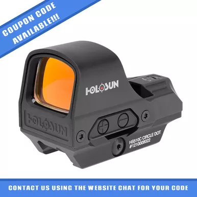 Holosun HS510C Open Reflex Red Dot Sight Black - HS510C
