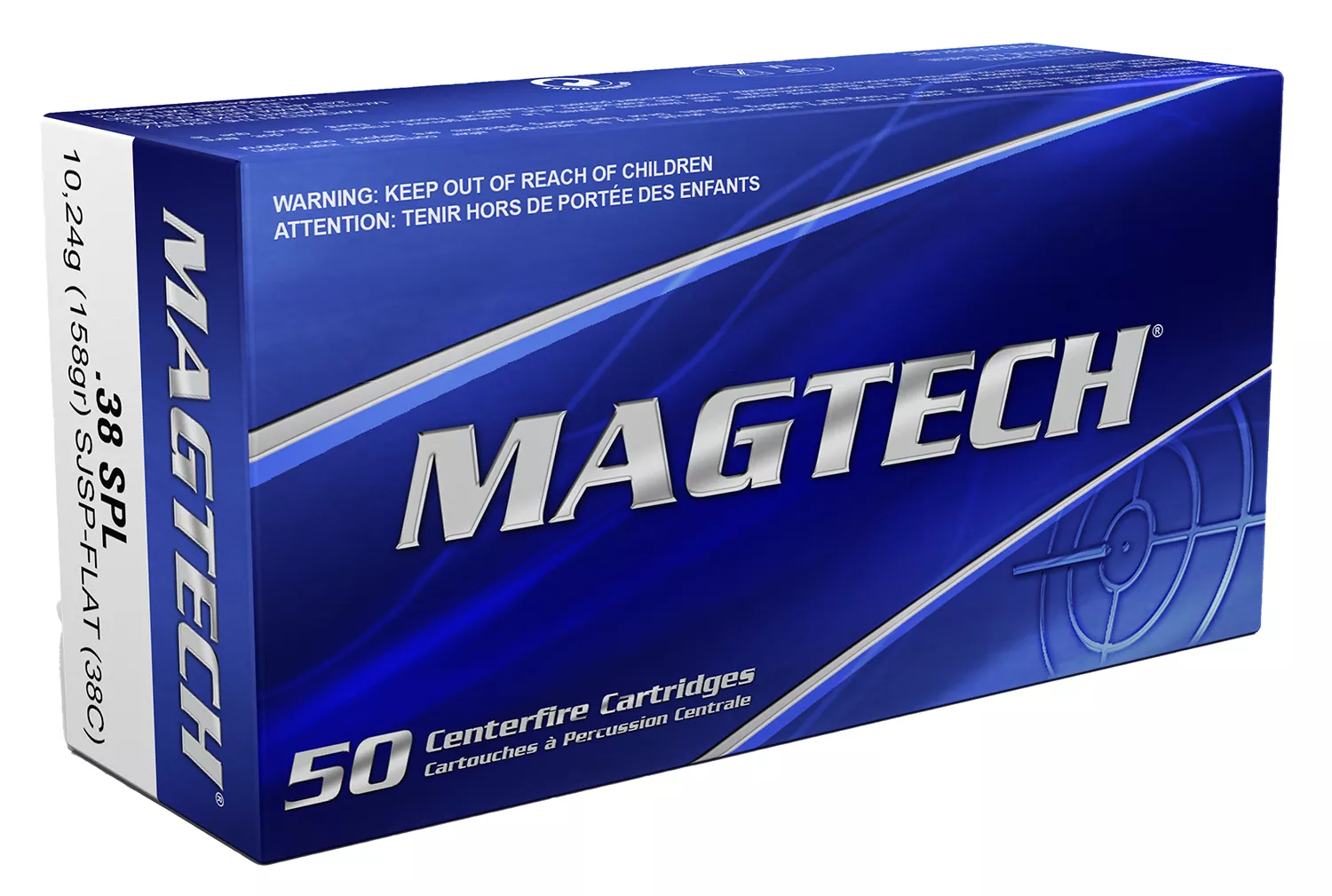 Magtech 38C Range/Training38Special 158gr Semi Jacketed Soft Point Flat 50 Per Box/20 Case