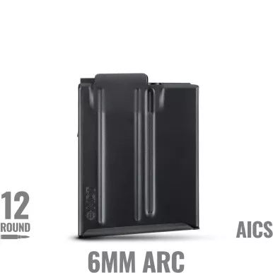MDT AICS Pattern 6mm ARC 12 Round Magazine - Black