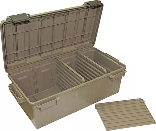 MTM Ammo Crate Divided Utility Box Dark Earth