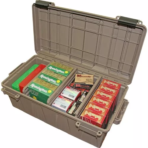 MTM Large Ammo Crate Divided Utility Box Dark Earth