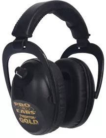 Pro Ears Gold Earmuff Black (GSP300BLK)