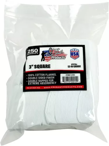 PRO-SHOT PATCH 12-16 GAUGE 3" 250CT