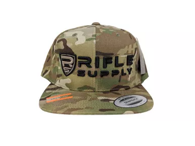 Rifle Supply Snapback | Hat | Classic Logo Black | MultiCam