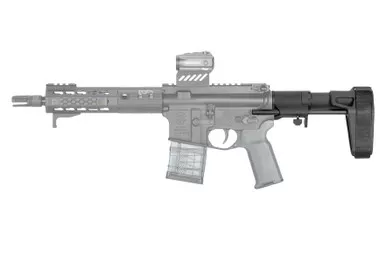 SB Tactical SBPDW AR Brace - Black, Includes Buffer Tube