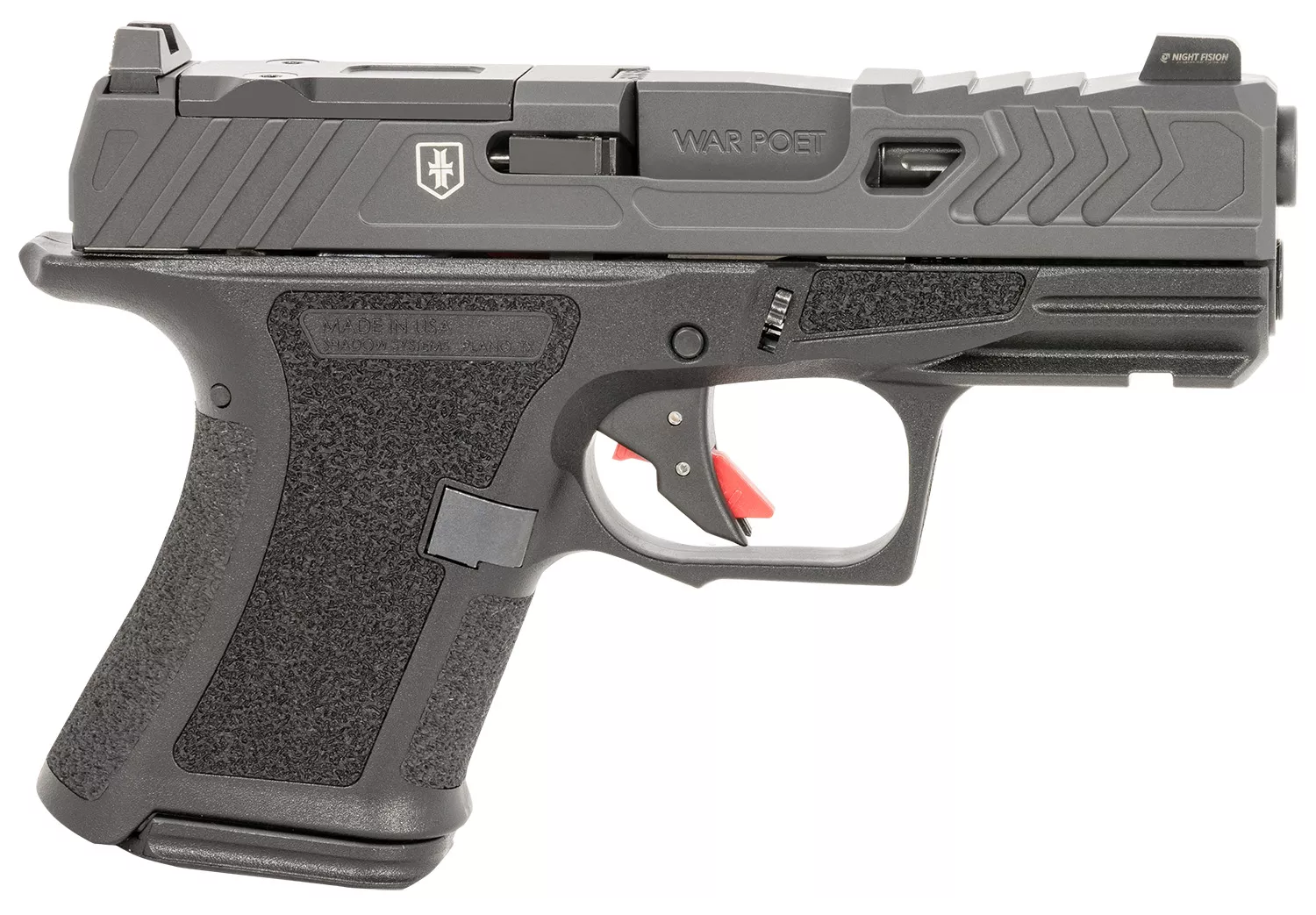 SHADOW SS-4084 CR920 9MM WP FLTD BLK