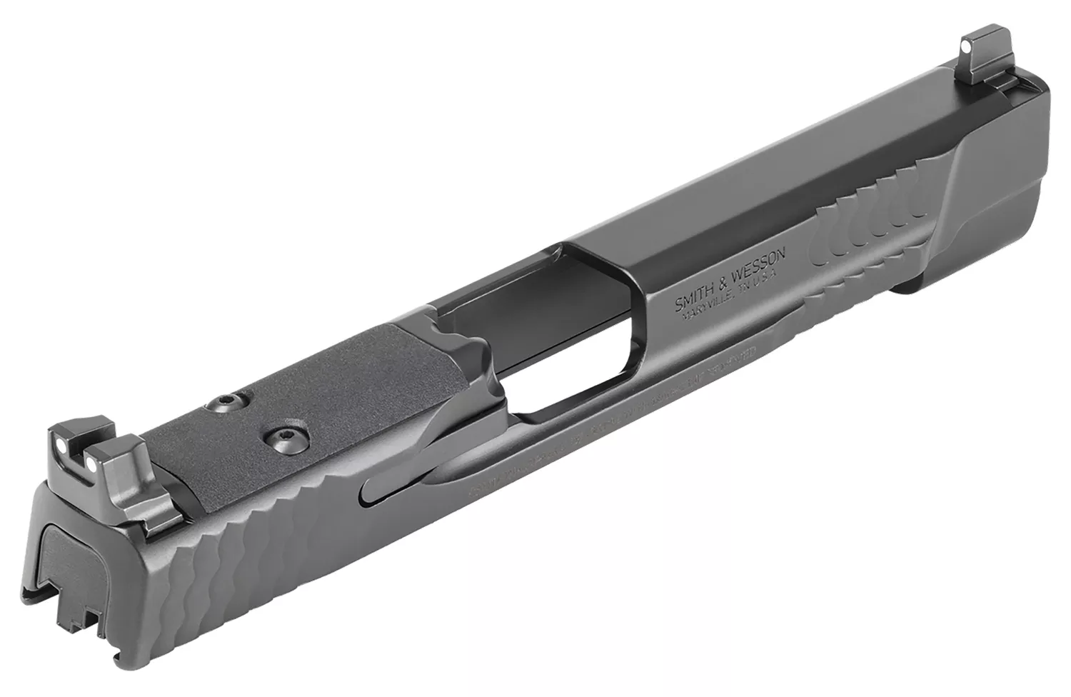Smith & Wesson 14568 Slide AssemblyBlack Optic Ready/Serrated Slide