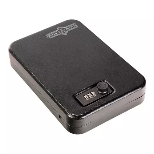 Surelock Safe Nighthawk 11.5 Mobile Lock Box Safe Key Lock Black