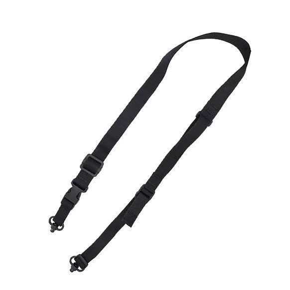TacShield Warrior 2n1 Sling Padded Web Quick Adjuster QD Push Button Swivel Black