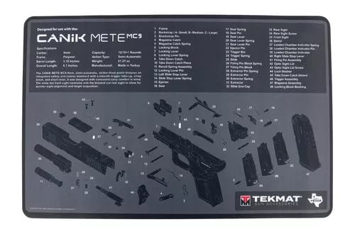 TEKMAT CANIK MC9 GUN CLEANING MAT