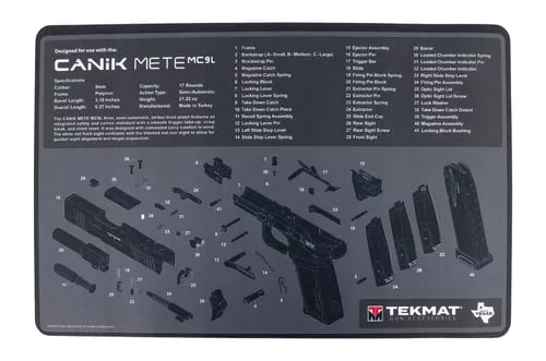 TEKMAT CANIK MC9L GUN CLEANING MAT