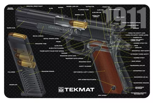 TEKMAT CUTAWAY PSTL MAT 1911 BLK