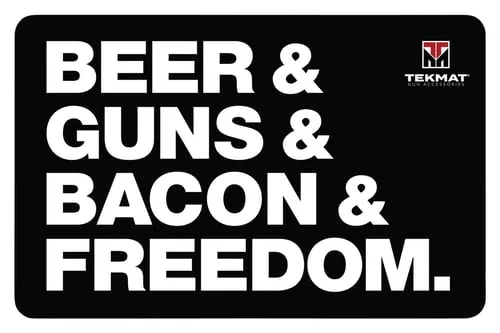 TEKMAT MAT BEER/GUNS/BACON & FREEDOM