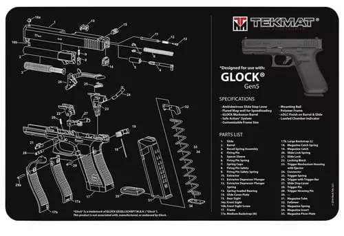 TEKMAT PISTOL MAT FOR GLOCK G5