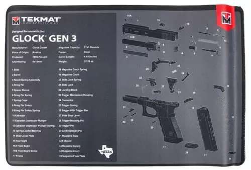 TEKMAT PISTOL MAT FOR GLOCK GEN3