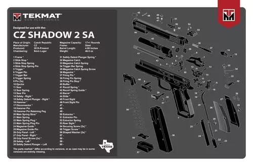 TEKMAT PSTL MAT FOR CZ SHADOW 2 SA