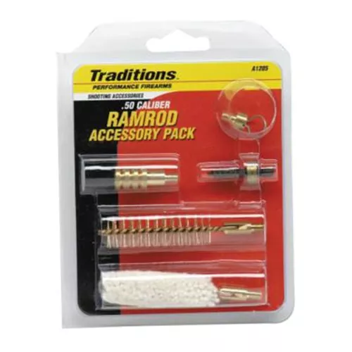 Traditions Ramrod Accessories Pack for Muzzleloader .50 cal (5 popular tips) 10/32 threads