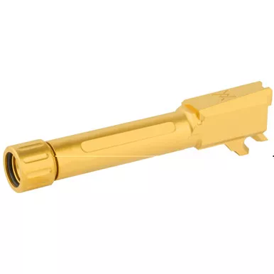 True Precision TPRCSN Barrel | 9MM | Gold | Thread Protector | Threaded | Sig P365 | TP-P365B-XTG