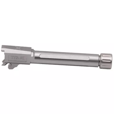 True Precision TPRCSN Barrel | 9MM | Silver | Thread Protector | Threaded | Sig P365XL | TP-P365XLB-XT