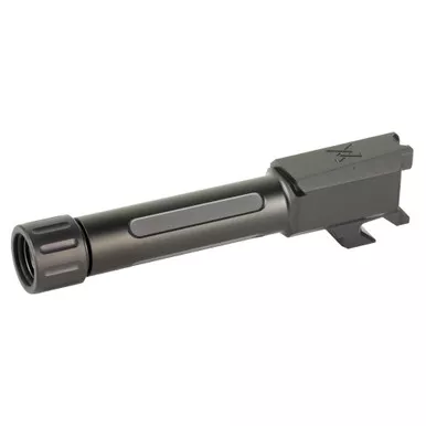 True Precision TPRCSN Threaded Barrel | 9MM | Fits Springfield Armory Hellcat | Black DLC Finish | Includes Thread Protector | TP-SHCB-XTBC