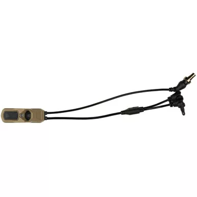 Unity Tactical AXON Dual Button Remote Switch for Surefire/DBAL Laser - Sync Model, Fits Picatinny, FDE