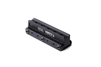Unity Tactical FAST™ COG Series Mount - 2.05" Optical Height, Compatible with ACOG/VCOG Footprints, Anodized Black Finish