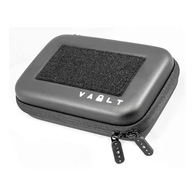 Vault Case Nano | Mini Case | 3 Removable Flex Panels | Velcro Top Lid Patch Panel | 7"x4.5"x2" | Faux Green Carbon Fiber Outer Shell | VLTNANOGRNCBN