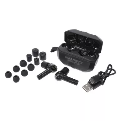 Walker's Disrupter Bluetooth Electronic Ear Buds - Black