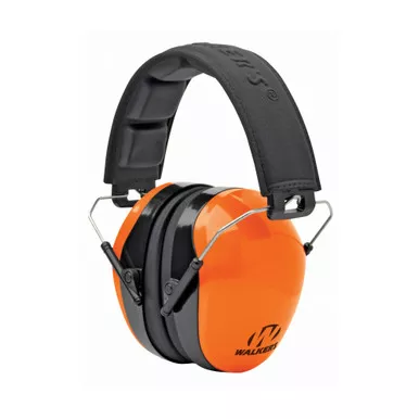 Walker's Passive | Earmuff | Padded Headband | Folding | Orange | GWP-DCPM-BO